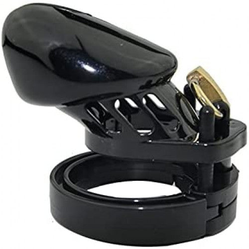 Black Plastic Chastity Cage